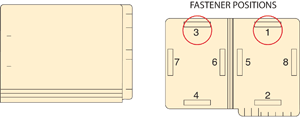 Barkley™ Match End Tab Folder Fas# 1&3 11pt Manila Flush Front 12 1/4" x 9 1/2" 2ply - 250 per Case