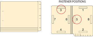 Barkley™ Match End Tab Folder Fas# 3&5 11pt Manila Flush Front 12 1/4" x 9 1/2" 2ply - 250 per Case