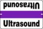 Label Wraparound Paper Permanent Ultrasound 1" Core 1-1/2" x 1" White with Purple, 1000 per Roll