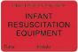 Label Paper Permanent Respiratory Care 3" x 2", Fl. Red, 500 per Roll