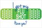 LABEL FLU "I GOT MY FLU SHOT" 3X2 WHITE 250/RL