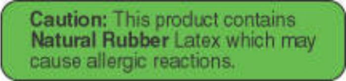 Label Paper Permanent Caution: This  1 5/8"x3/8" Green 1000 per Roll