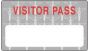 Visitor Pass Label Paper Removable "Visitor Pass" 1-1/2" Core 2-3/4" X 1-3/4" Gray, 1000 per Roll