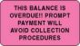 Label Paper Permanent This Balance Is 1 5/8" x 7/8", Fl. Yellow, 1000 per Roll