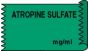 Anesthesia Tape (Removable) Atropine Sulfate 1/2" x 500" - 333 Imprints - Green - 500 Inches per Roll