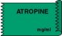 Anesthesia Tape (Removable) Atropine mg/ml 1/2" x 500" - 333 Imprints - Green - 500 Inches per Roll