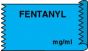 Anesthesia Tape (Removable) Fentanyl mg/ml 1/2" x 500" - 333 Imprints - Blue - 500 Inches per Roll