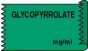 Anesthesia Tape (Removable) Glycopyrrolate mg/ml 1/2" x 500" - 333 Imprints - Green - 500 Inches per Roll