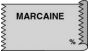 Anesthesia Tape (Removable) Marcaine % 1/2" x 500" - 333 Imprints - Gray - 500 Inches per Roll