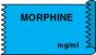 Anesthesia Tape (Removable) Morphine mg/ml 1/2" x 500" - 333 Imprints - Blue - 500 Inches per Roll