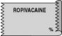 Anesthesia Tape (Removable) Ropivacaine % 1/2" x 500" - 333 Imprints - Gray - 500 Inches per Roll