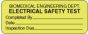 Label Paper Removable Biomedical Engineering 2 1/4" x 7/8", Fl. Yellow, 1000 per Roll