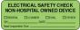 Label Paper Removable Electrical Safety 2 1/4" x 7/8", Fl. Green, 1000 per Roll