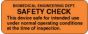 Label Paper Removable Biomedical Engineering 2 1/4" x 7/8", Fl. Orange, 1000 per Roll