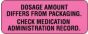 Communication Label (Paper, Permanent) Dosage Amount 2 1/4" x 7/8" Fluorescent Pink - 1000 per Roll