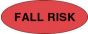 Label Paper Permanent Fall Risk  2 1/4"x7/8" Red 1000 per Roll