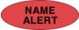 Label Paper Permanent Name Alert 2 1/4" x 7/8", Red, 1000 per Roll