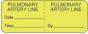 IV Label Wraparound Paper Permanent Pulmonary| Pulmonary  2"x3/4" Fl. Yellow 1000 per Roll