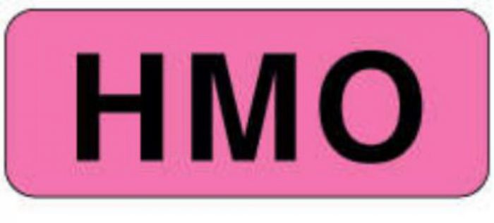 Label Paper Permanent HMO 2 1/4" X 7/8" Fl. Pink 1000 per Roll