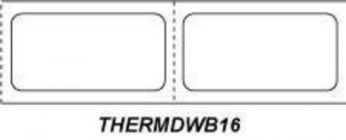 Chart Labels Wristband Thermal Spec Id 2x1 1" Pedi White - 1300 per Roll