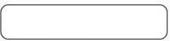 Anesthesia Syringe Label (Paper, Permanent) 1-1/2" x 5/16" White - 1000 per Roll