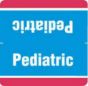 Label Wraparound Paper Permanent Pediatric 1-1/2" Core 1-7/8" X 1-7/8" Blue with Red, 1000 per Roll