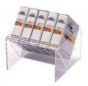 Dispenser Holds 5 Label Boxes Plastic 6-3/4 x 4-3/4 x 4-1/2 Clear 1 per Each