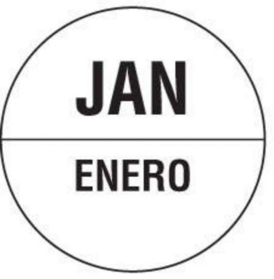 Label Paper Permanent Jan Enero, White, 1000 per Roll