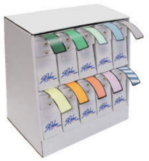 Dispenser Holds up to 10 Rolls of Label Boxes Cardboard 13-5/8 x 8-1/2 x 13-5/8 White 1 per Each