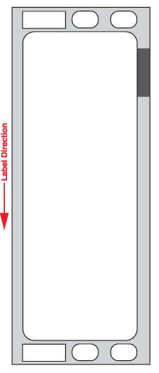 Chart Labels Thermal Spec Id 1 1/8"x3 1/2 1" White - 2 Rolls of 130 per Case