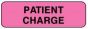 Label Paper Removable Patient Charge 1 1/4" x 3/8", Fl. Pink, 1000 per Roll