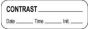 Anesthesia Label with Date, Time & Initial (Paper, Permanent) Contrast 1 1/2" x 1/2" White - 1000 per Roll