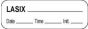 Anesthesia Label with Date, Time & Initial (Paper, Permanent) Lasix 1 1/2" x 1/2" White - 1000 per Roll