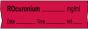 Anesthesia Tape with Date, Time & Initial | Tall-Man Lettering (Removable) Rocuronium mg/ml 1/2" x 500" - 333 Imprints - Fluorescent Red - 500 Inches per Roll