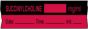 Anesthesia Tape with Date, Time & Initial (Removable) Succinylcholine mg/ml 1/2" x 500" - 333 Imprints - Fluorescent Red and Black - 500 Inches per Roll