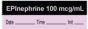 Anesthesia Tape with Date, Time & Initial | Tall-Man Lettering (Removable) "Epinephrine 100 mcg/ml" 1/2" x 500" Violet and Black - 333 Imprints - 500 Inches per Roll