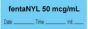 Anesthesia Tape with Date, Time & Initial (Removable) "Fentanyl 50 mcg/ml" 1/2" x 500" Blue - 333 Imprints - 500 Inches per Roll