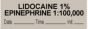 Anesthesia Tape with Date, Time & Initial (Removable) "Lidocaine 1% Epi" 1/2" x 500" Gray - 333 Imprints - 500 Inches per Roll