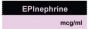 Anesthesia Tape with Date, Time & Initial | Tall-Man Lettering (Removable) Epinephrine mcg/ml 1/2" x 500" - 333 Imprints - Violet and Black - 500 Inches per Roll