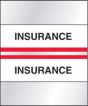 Chart Tab Paper Insurance Insurance 1 1/4" x 1 1/2" Red 100 per Package