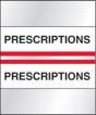 Chart Tab Paper Prescriptions 1 1/2" x 1 1/4" Red 100 per Package