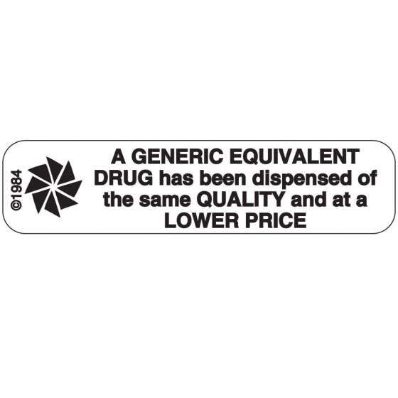 LABEL PAPER PERMANENT GENERIC EQUIVANENT 1 9/16" X 3/8" WHITE, 1-301