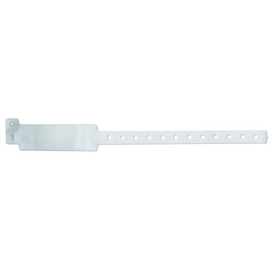 Veri-Color® Insert Wristband Vinyl 1" x 10" Adult/Pediatric White, 250 per Box