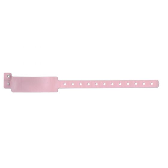 Veri-Color® Insert Wristband Vinyl 1" x 10" Adult/Pediatric Pink, 250 per Box