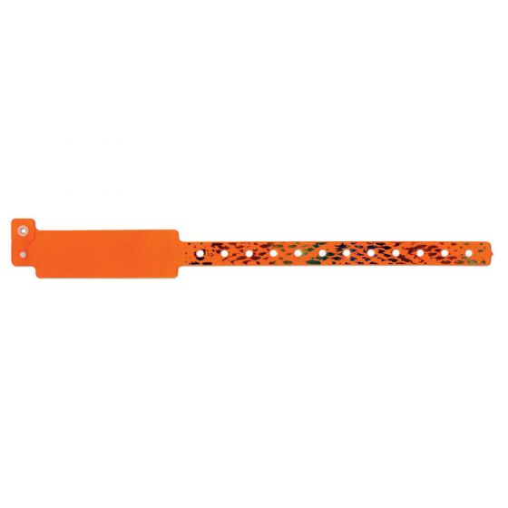 Veri-Color® Insert Wristband Vinyl 1" x 10" Adult/Pediatric Tangy Tangerine, 250 per Box