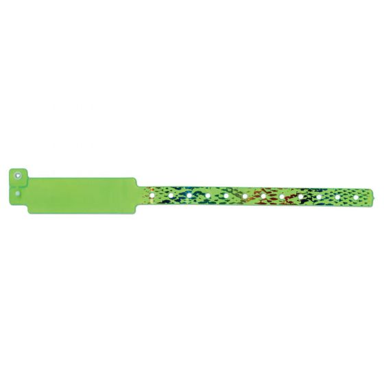 Veri-Color® Insert Wristband Vinyl 1" x 10" Adult/Pediatric Lively Lime, 250 per Box