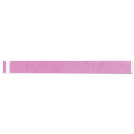 Short Stay® Write-On Tyvek® Wristband 1" x 10" Adult/Pediatric Day Glow Pink, 1000 per Box