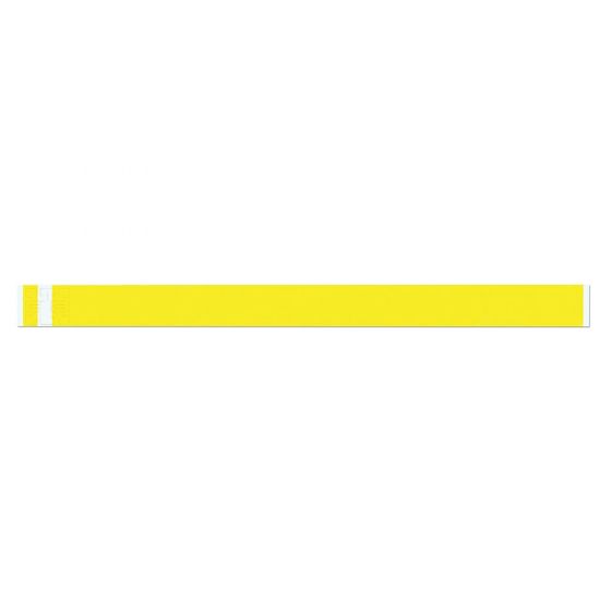 Short Stay® Write-On Tyvek® Wristband 3/4" x 10" Adult/Pediatric Yellow, 1000 per Box