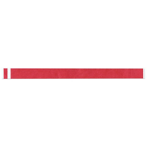 Short Stay® Write-On Tyvek® Wristband 3/4" x 10" Adult/Pediatric Red, 1000 per Box