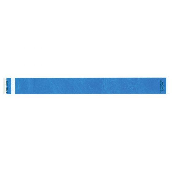 Short Stay® Write-On Tyvek® Wristband 1" x 10" Adult/Pediatric Blue, 1000 per Box